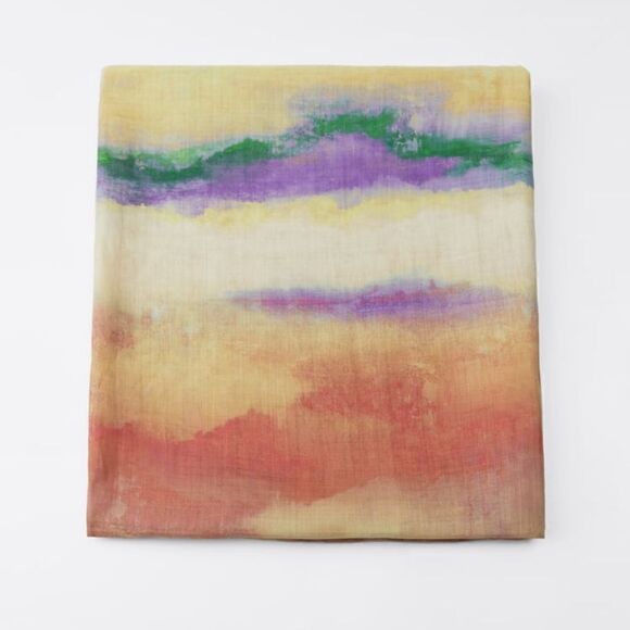 NWT ZARA TIE-DYE RAMIE WRAP SKIRT BLOGGERS FAV - Picture 10 of 11